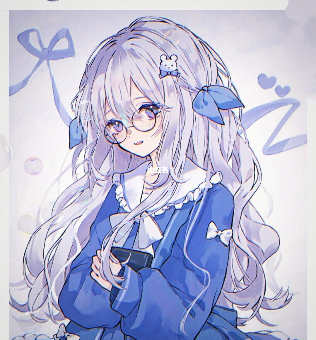 可爱蓝色系列头像女