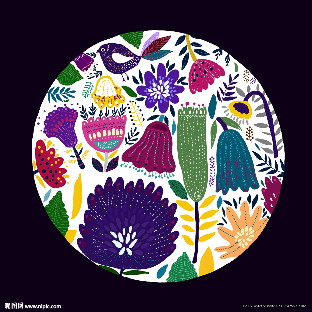 创意花朵装饰画拼图设计图__广告设计_广告设计_设计图库_昵图网nipic