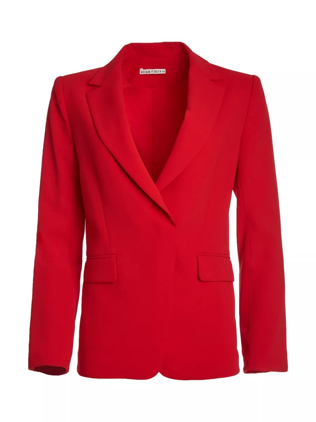 女士红色西装套装