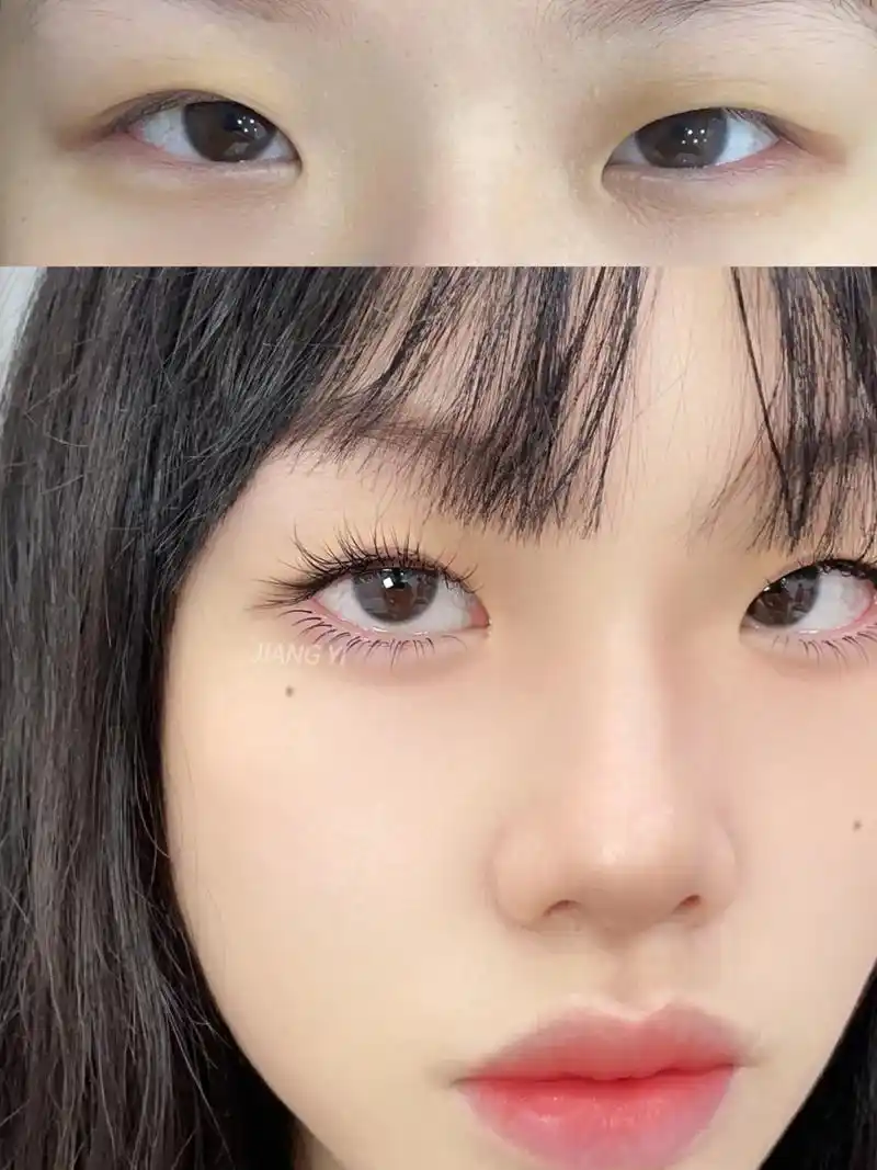 单眼皮种狐系睫毛真的!不要太惊艳007315.
