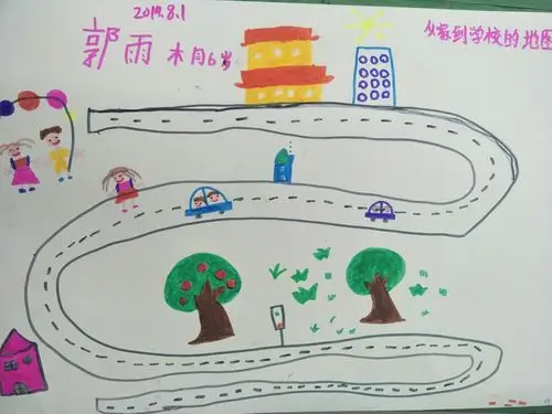 认知地图.2.记忆从家到学校的路标.3.探究不同图标的画法.