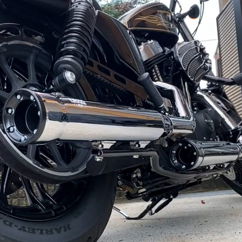 cobra眼镜蛇哈雷xl运动者排气管x481200硬汉低音摩托车排气管
