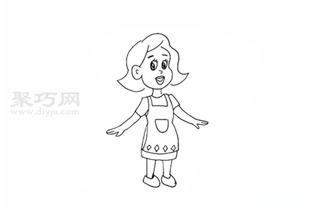 妈妈怎么画好看又简单妈妈简笔画教程