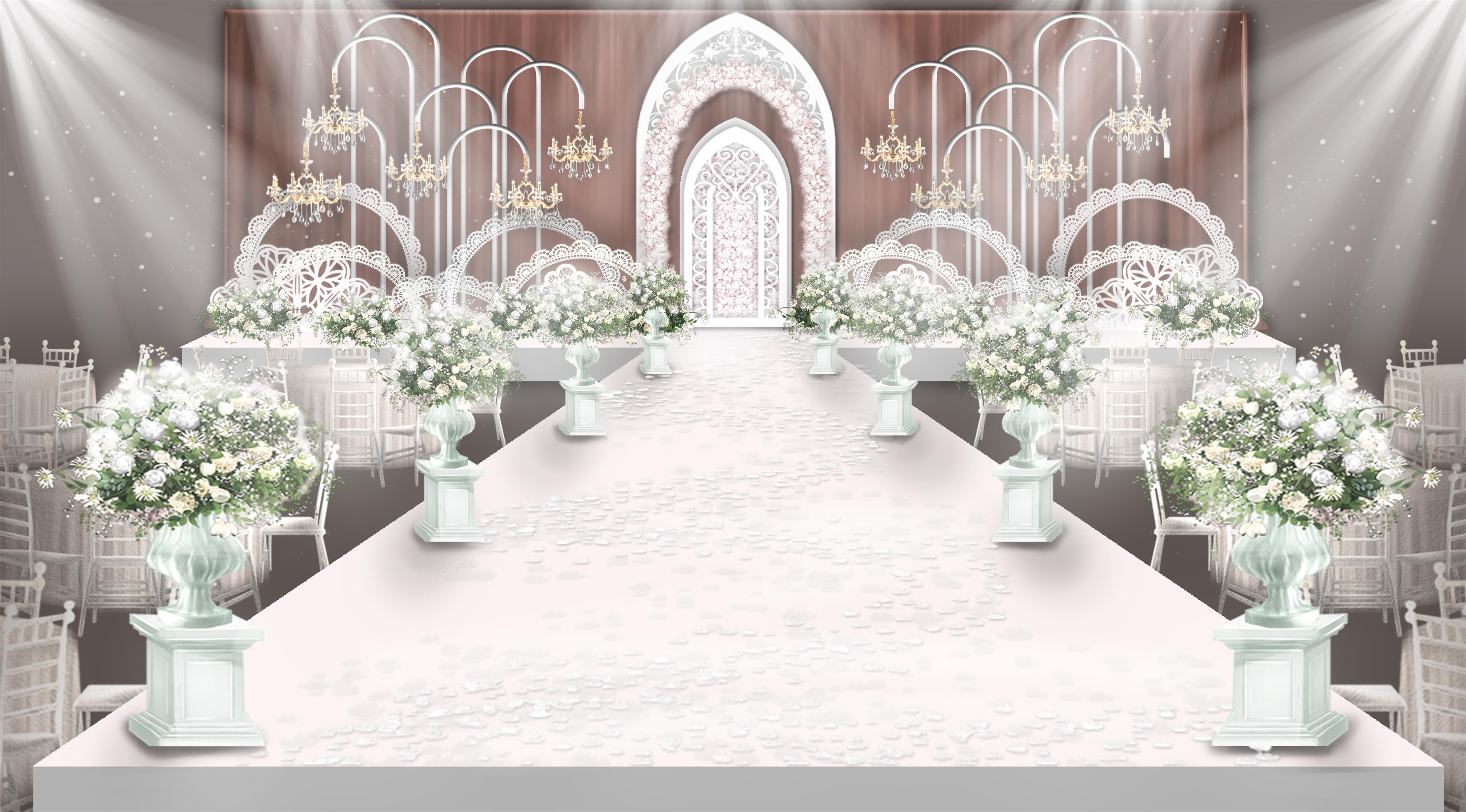 欧式简约婚礼效果图