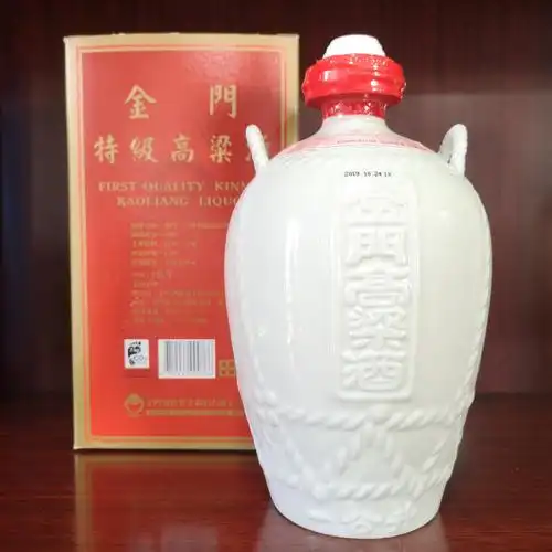 坛装金门高粱酒白坛1000毫升58度台湾金门高粱酒