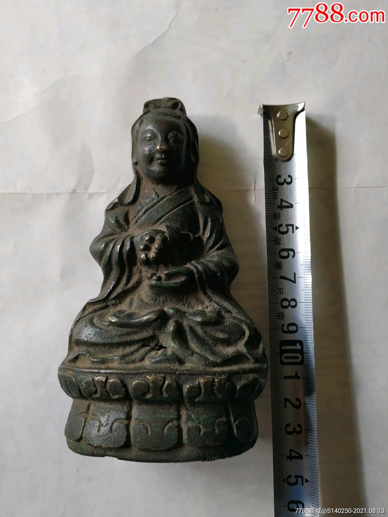 0001 品种: 铜像/铜佛像-铜像/铜佛像 属性: 观音铜像,元明清