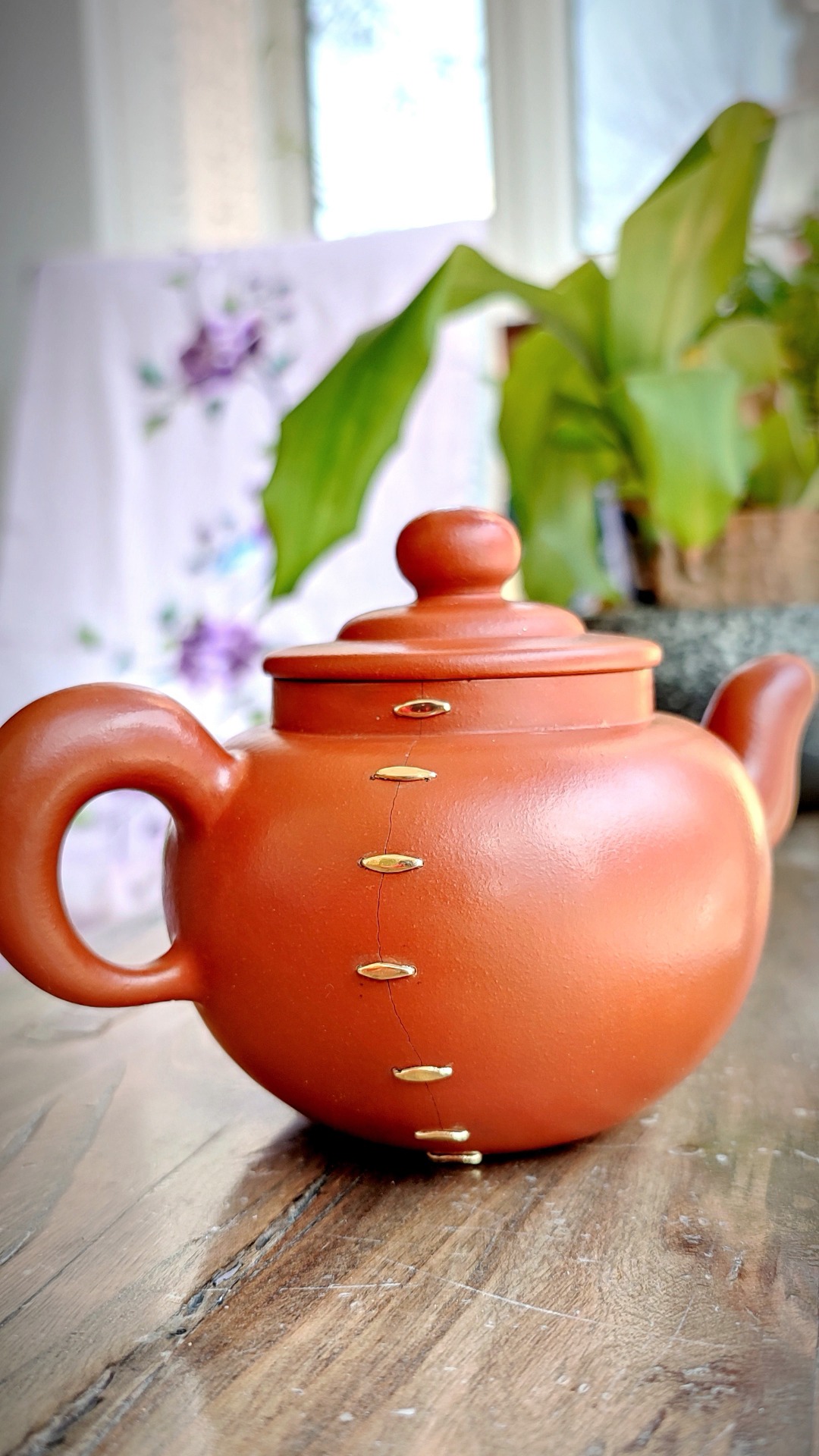 锔瓷修复紫砂壶#锔钉#紫砂壶修复 #非遗传承