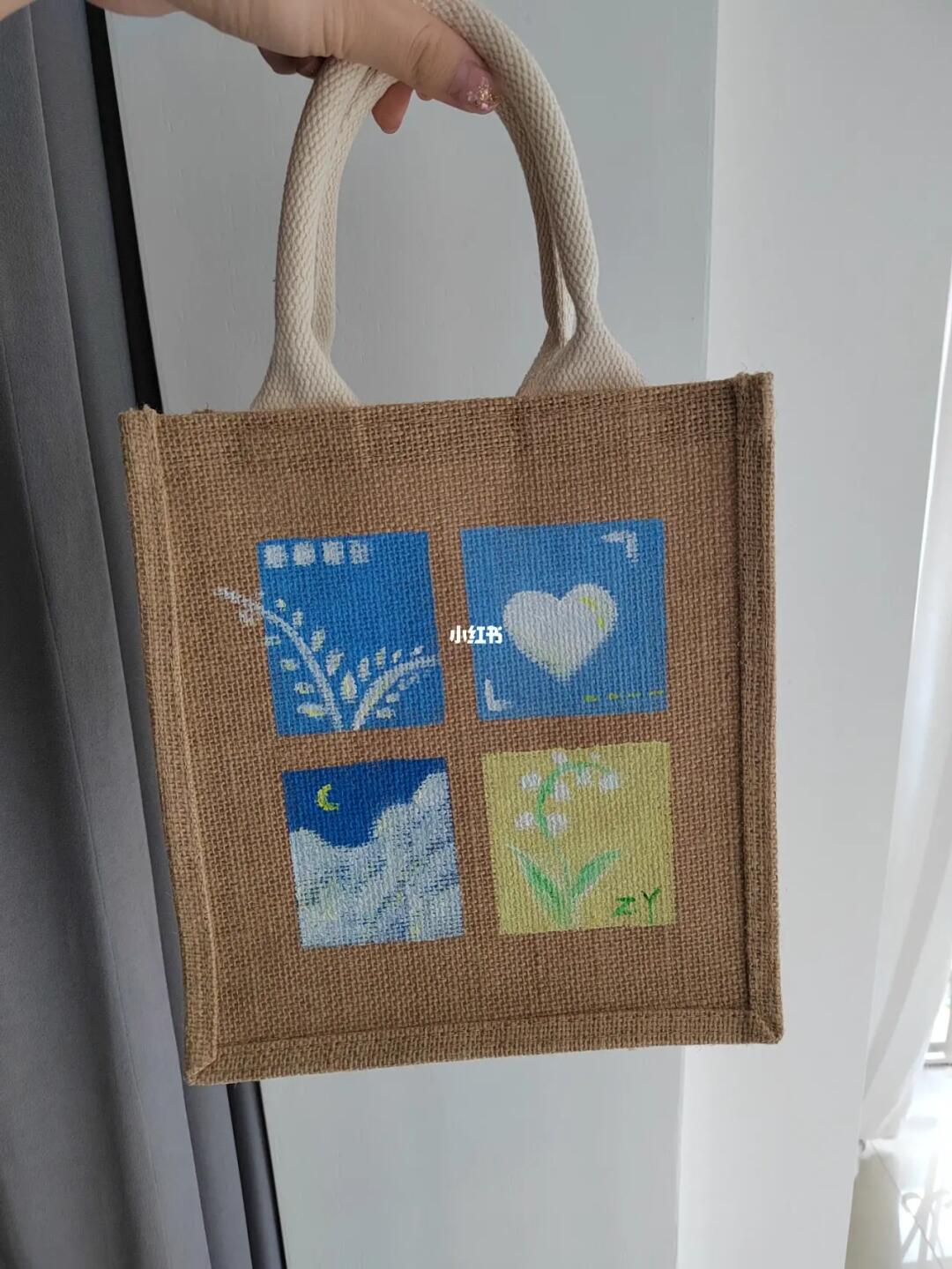 muji麻袋改造无印良品diy包包第二弹