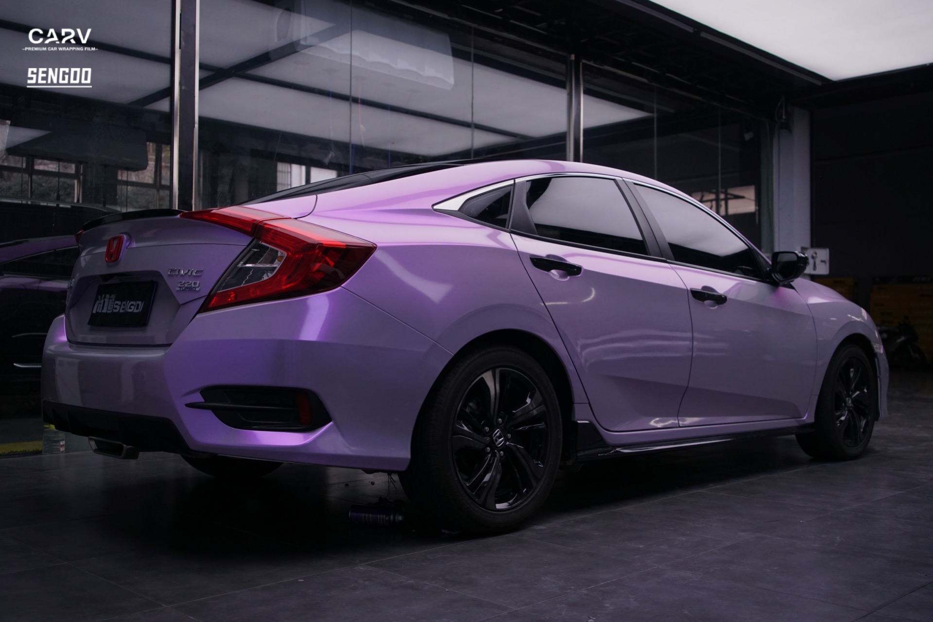 双色糖果灰魅紫6695 本田思域