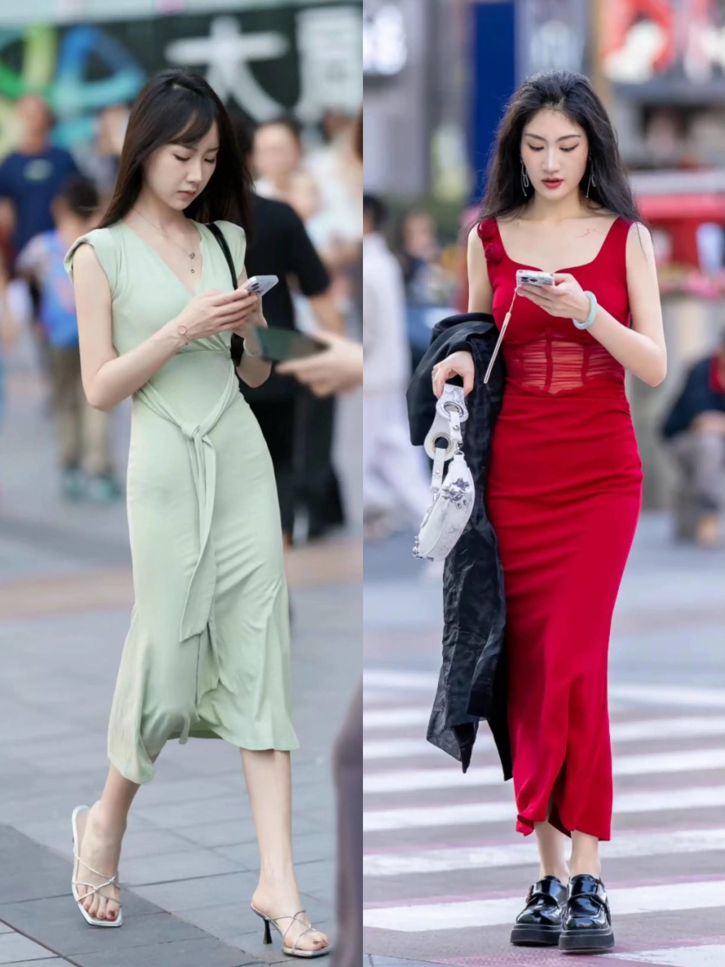 重庆女孩真洋气,满街都在穿"性感裙",清凉惹眼,好迷人!