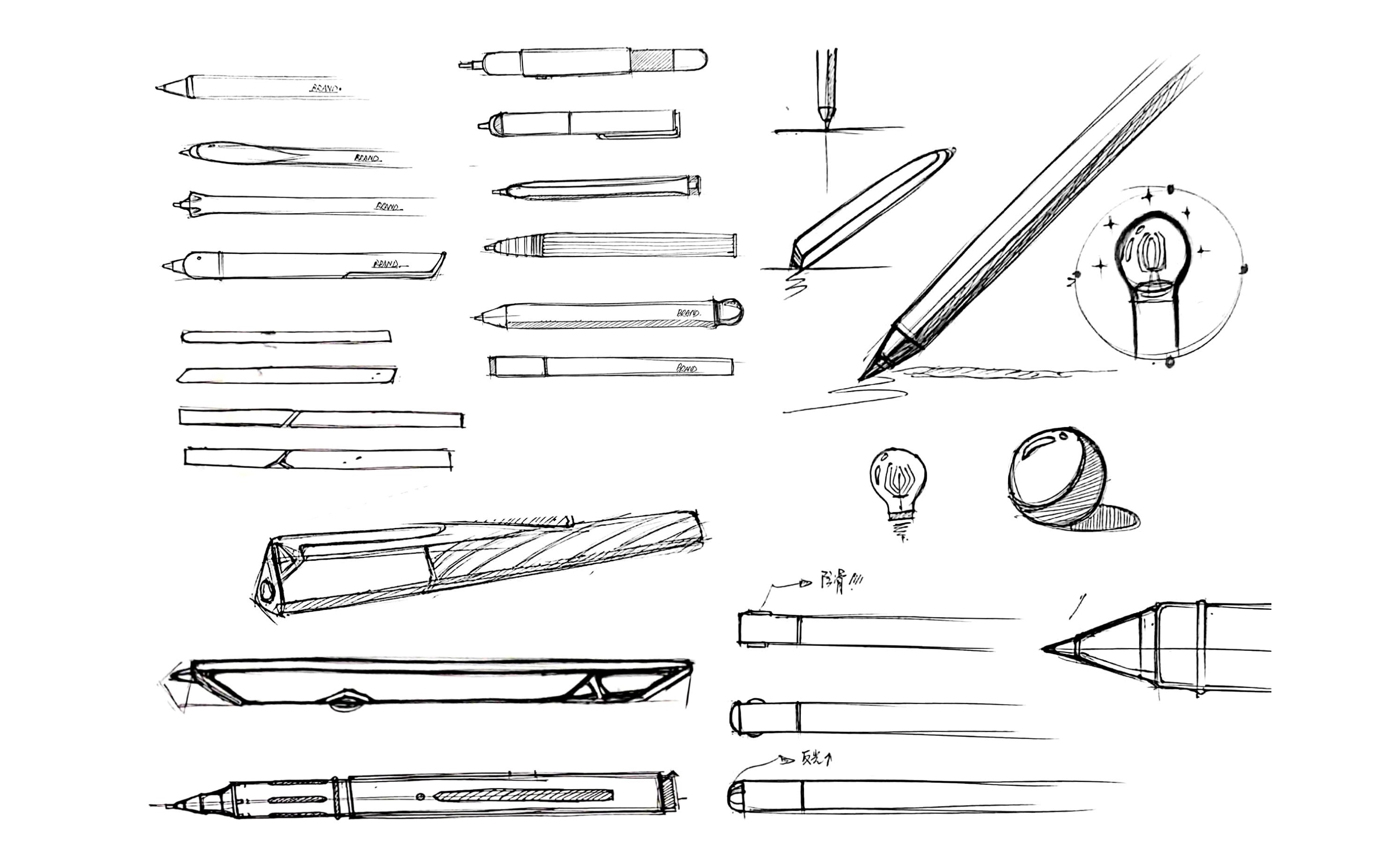 创意,产品设计,文具,笔,发光