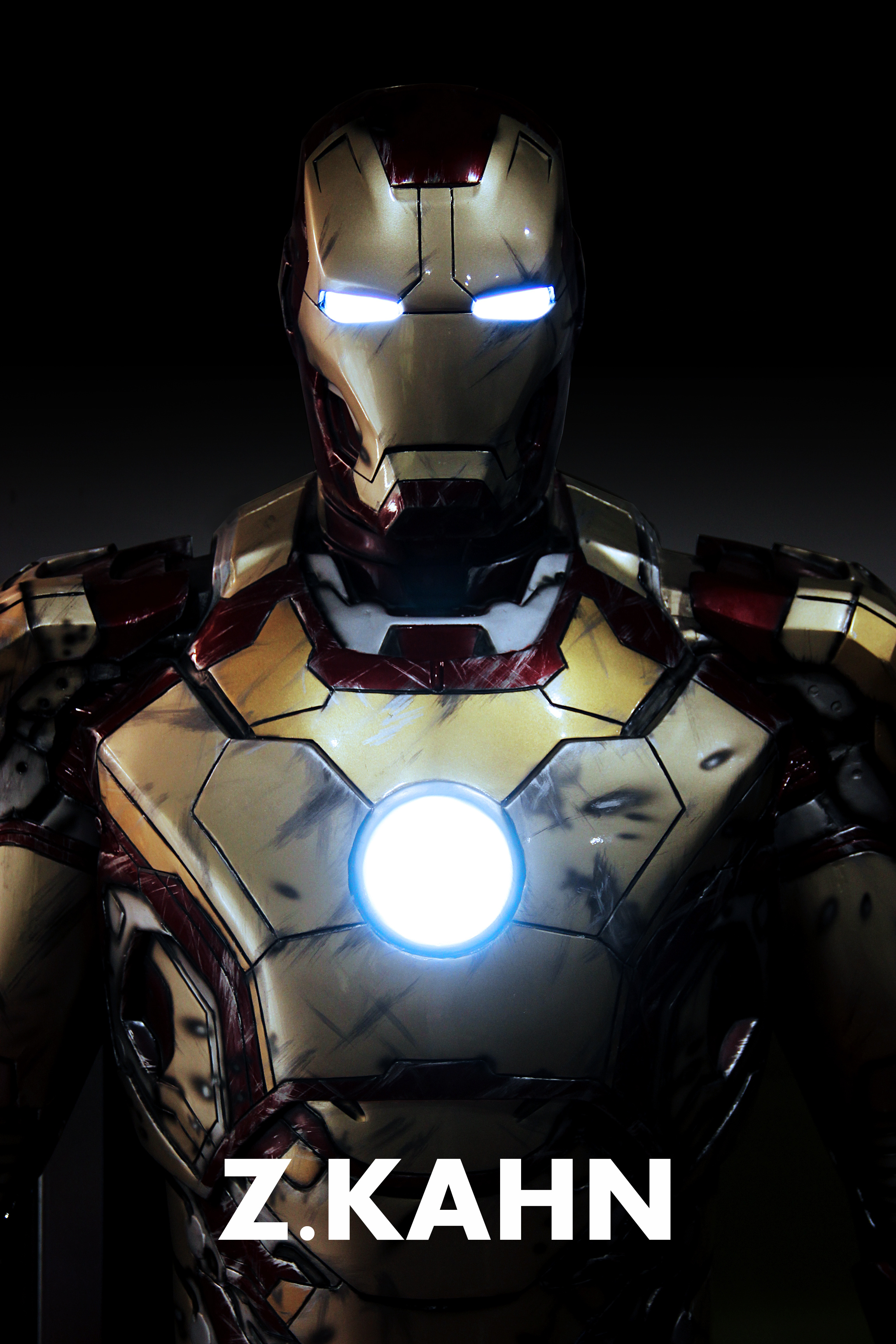 钢铁侠3-1/1比例mk42雕像.