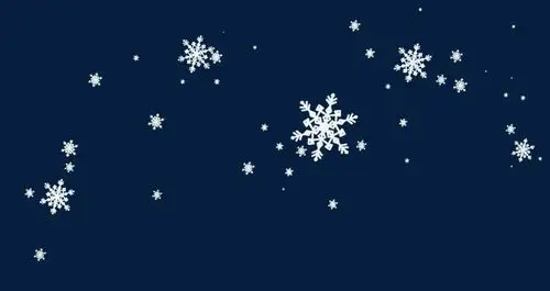 冬季雪花素材