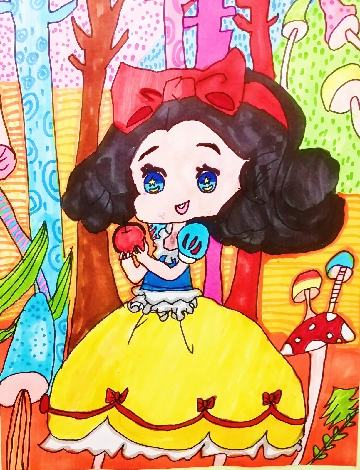 创意美术绘画6-8岁《白雪公主》 《白雪公主》9499 999999