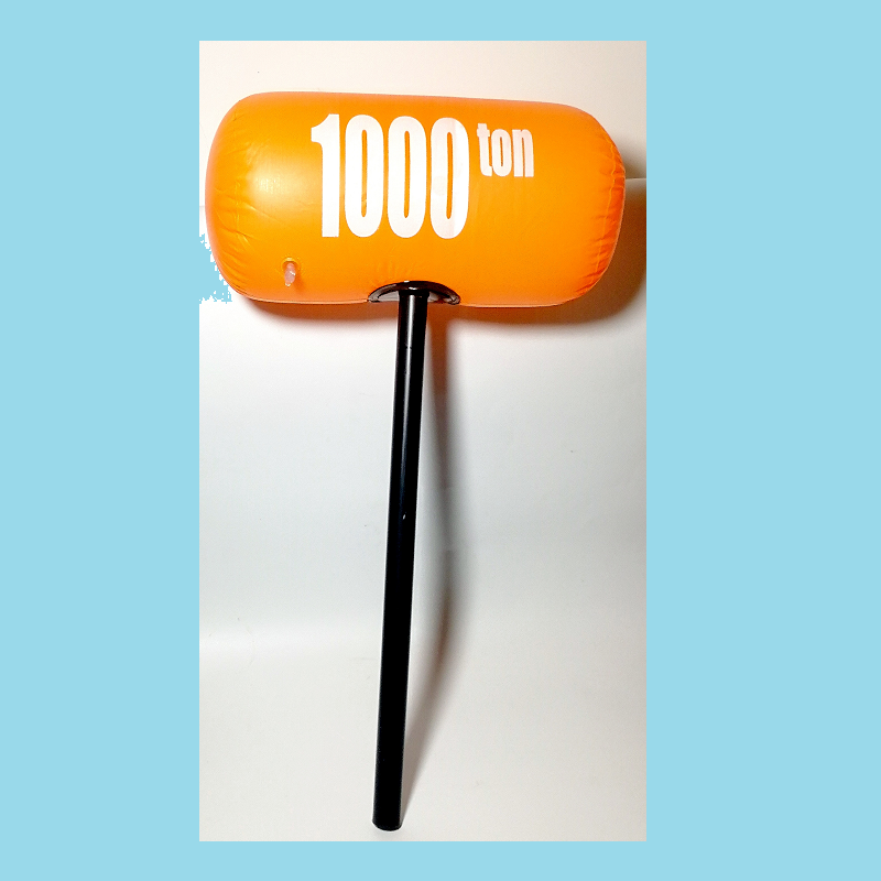 流星锤玩具充气狼牙锤千吨锤吹气大锤子舞台表演助威活
