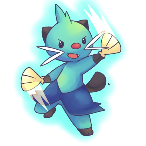 双刃丸 フタチマル 口袋双子星 - 口袋妖怪黑白图鉴 - 口袋妖怪 神奇