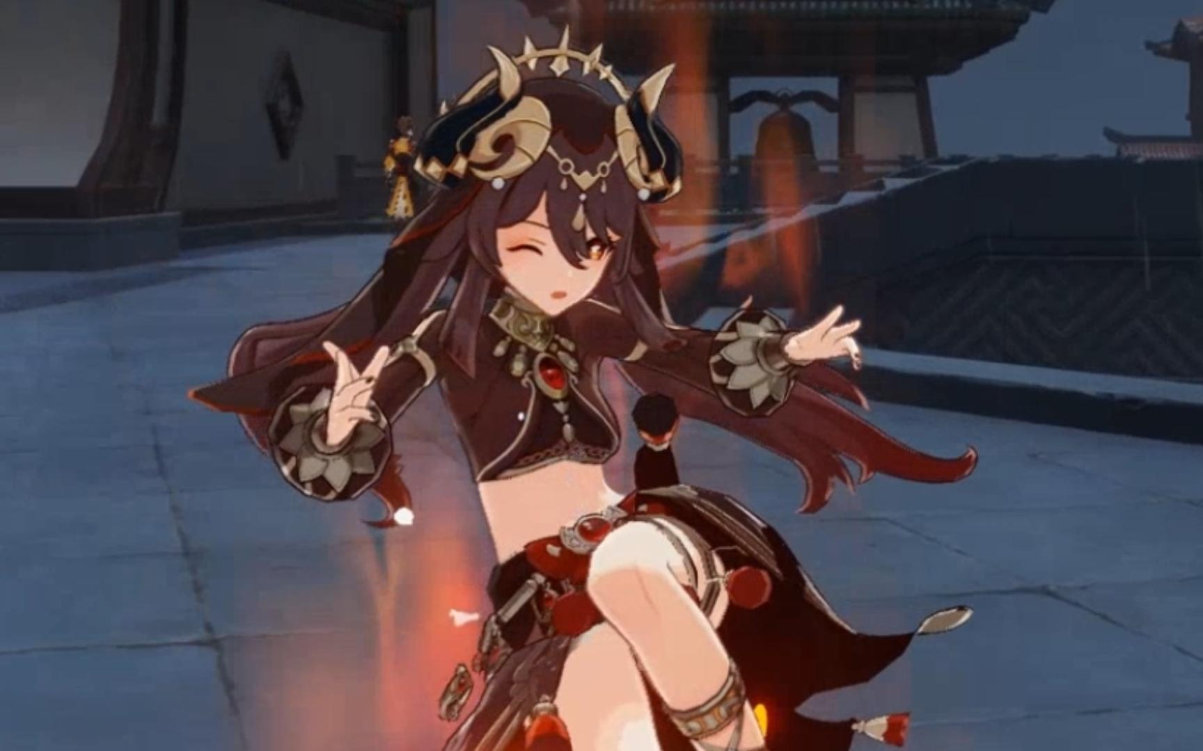 【原神】外网发现的胡桃妮露服,感觉胡桃穿其他人的衣服都好看