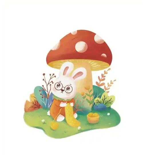 动物小场景插画