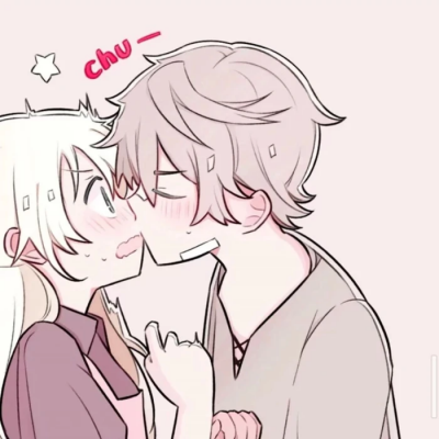 情侣头像卡通呆萌一对男女浪漫