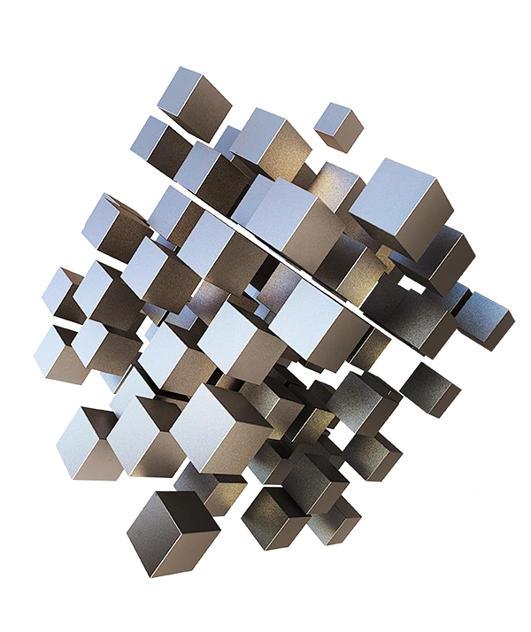 创意城市矩阵立体虚拟三维空间海报合成png元素