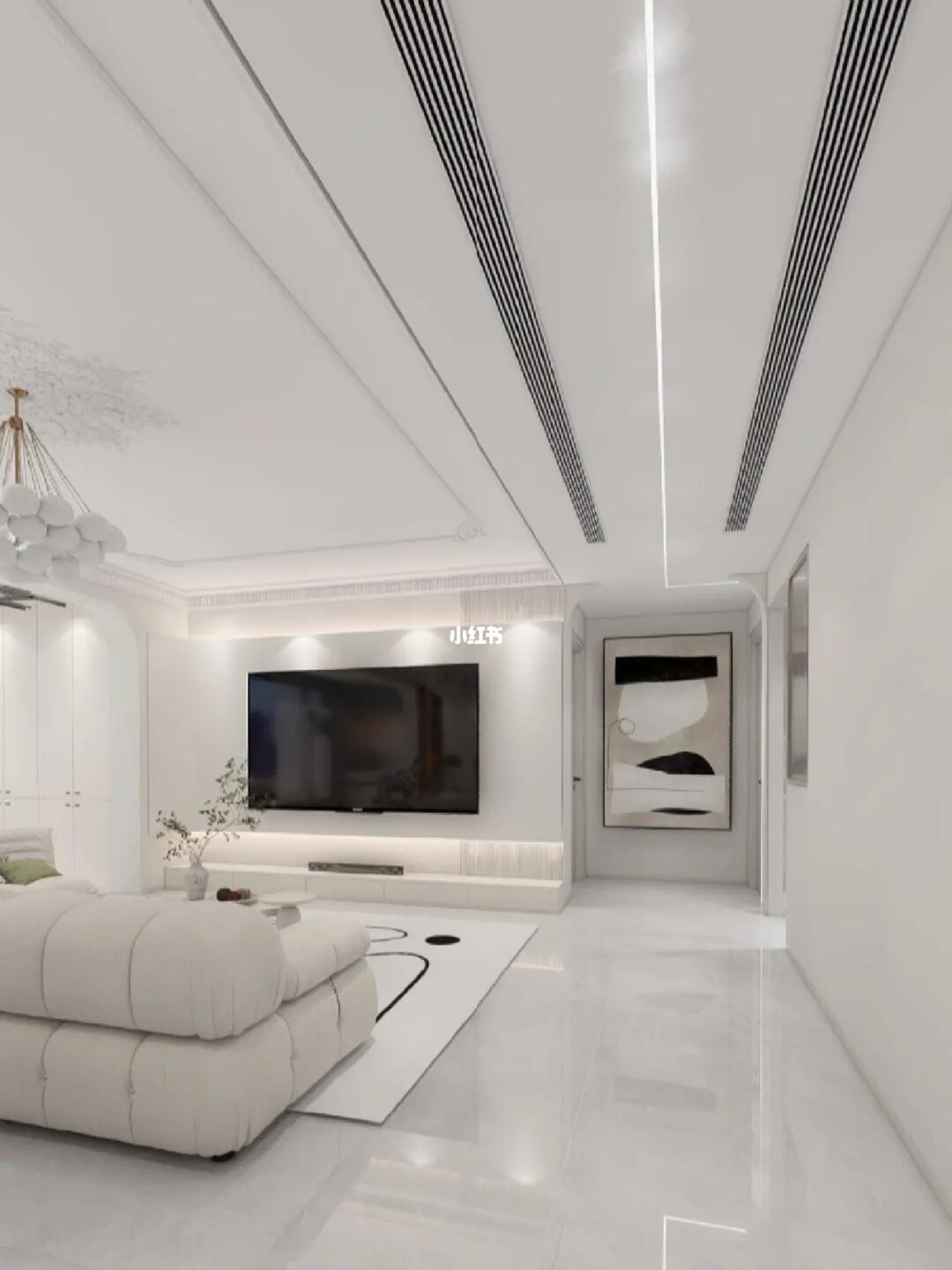 客厅开间7米设计一个主灯还是两个灯呢