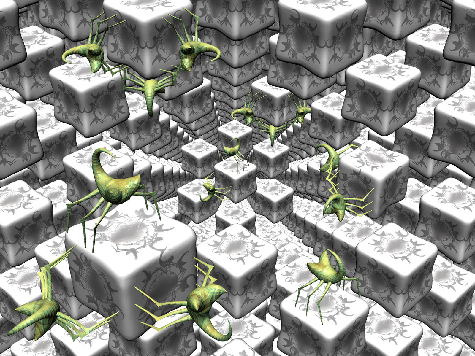 精美创意设计3d立体图片电脑桌面壁纸高清大图预览1600×1200_设计