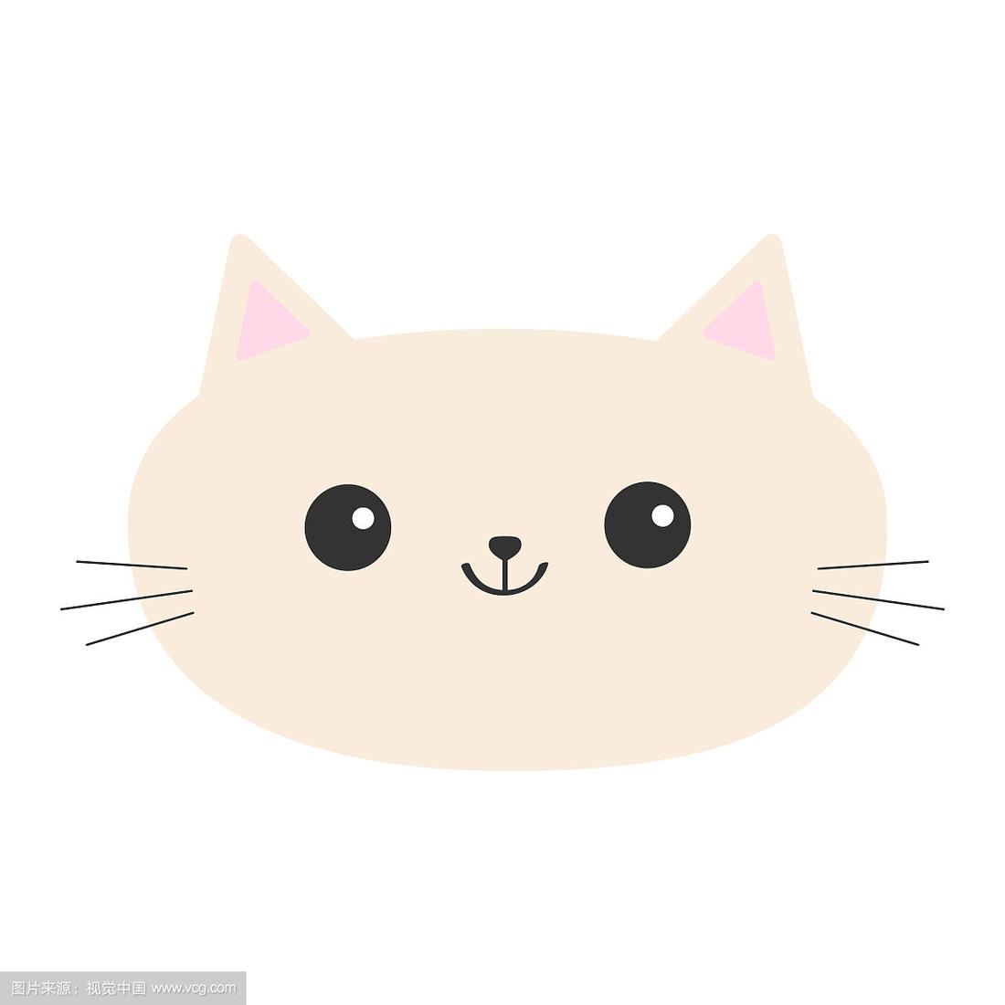 猫头图标可爱有趣的卡通人物快乐