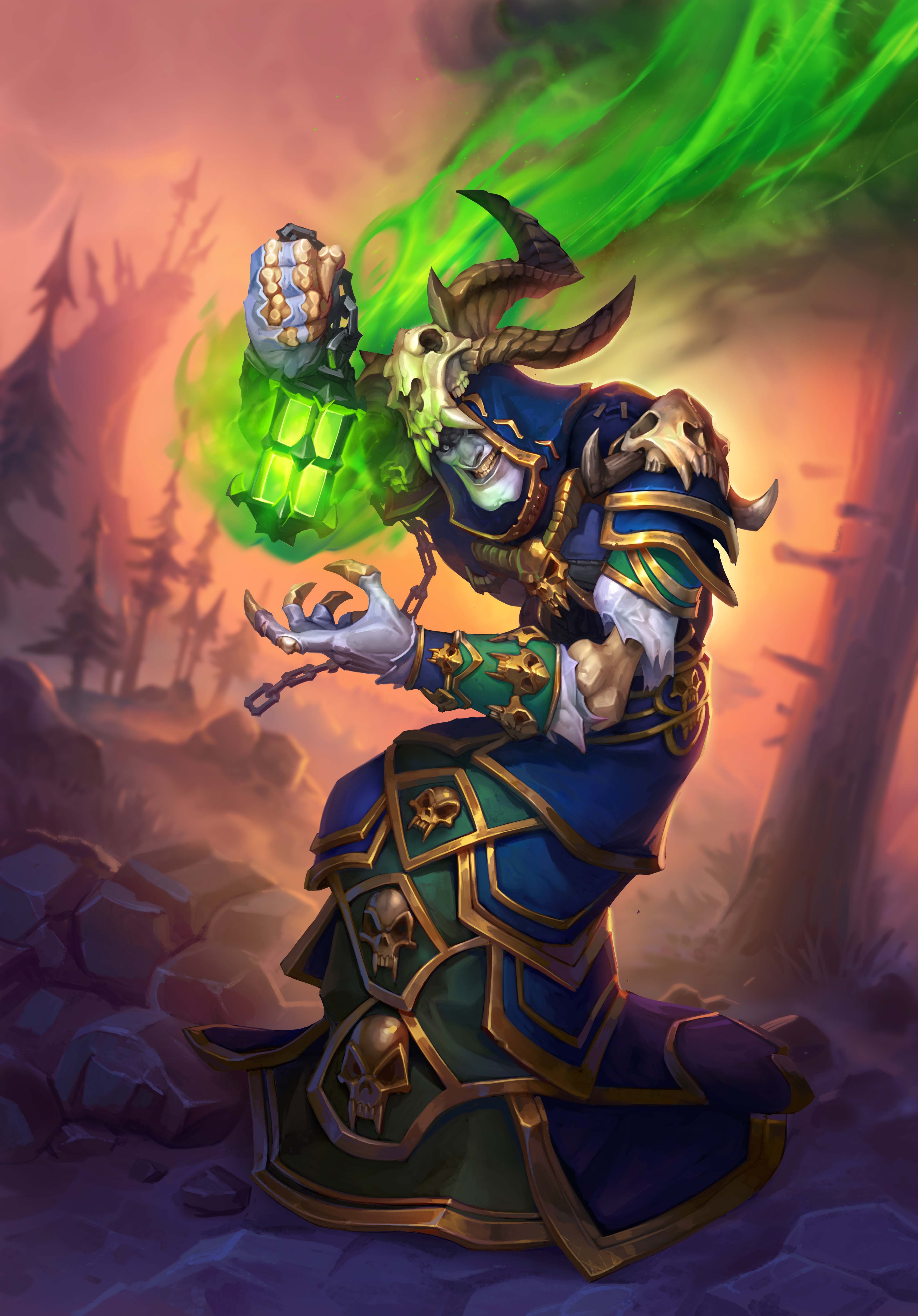 炉石传说 女巫森林卡牌原画分享知识表达