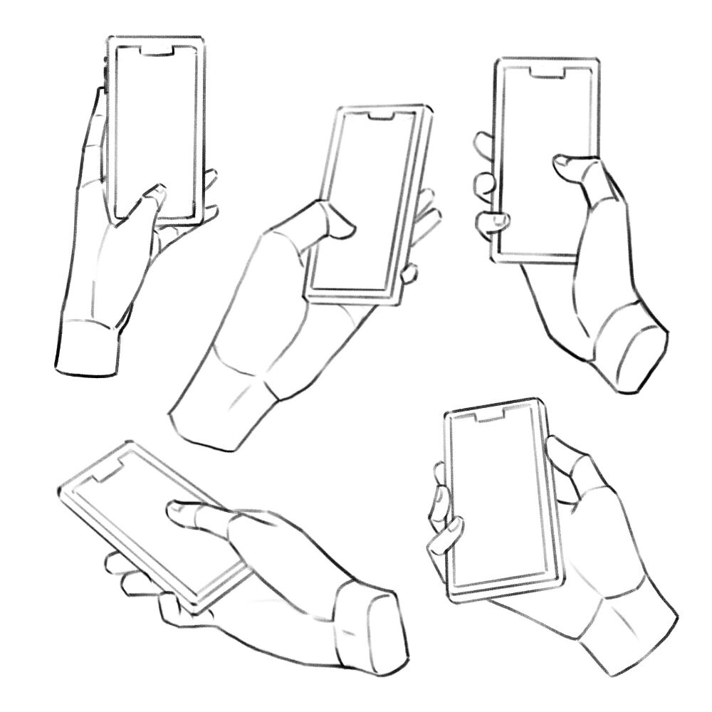 手部动作练习|拿手机