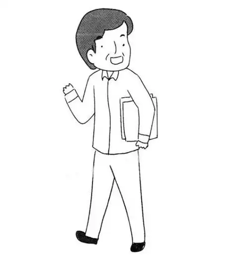 爸爸简笔画简单又帅气爸爸简笔画简单又帅气涂颜色