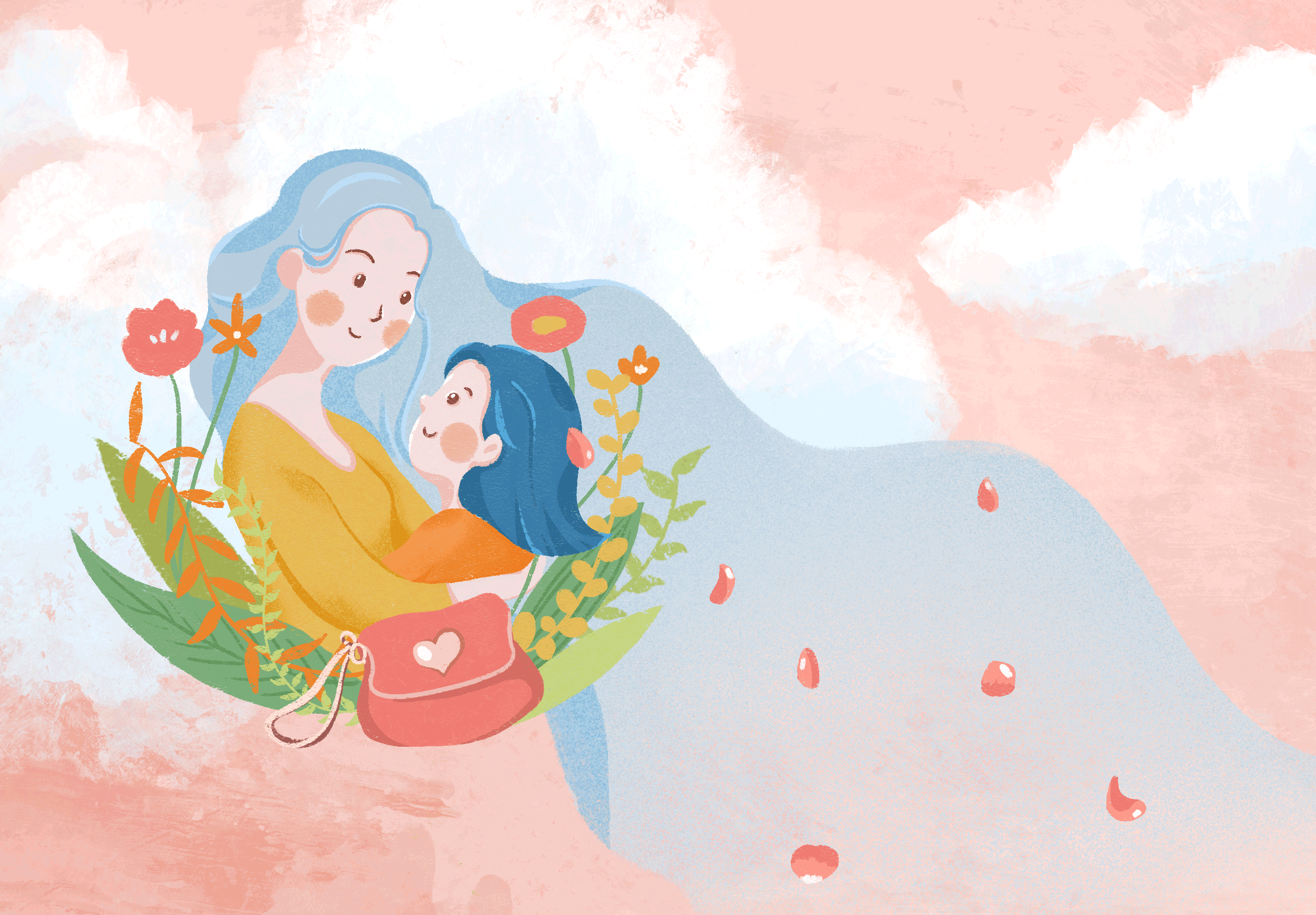 诗词插画|关于爱与情绪表达的创作构思 - 原创作品 - 站酷(zcool)