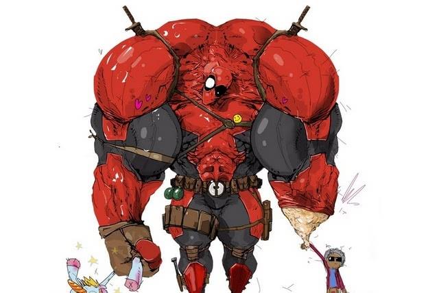 本来就很壮的灭霸,变成绿巨人的肌肉怪画风应该是最和谐的一个,可是在