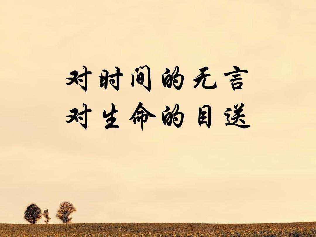 只不过意味着,你和他的缘分就是今生今世不断地目送他的背影渐行渐远