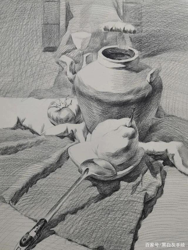只需4个步骤,带你画一幅素描静物
