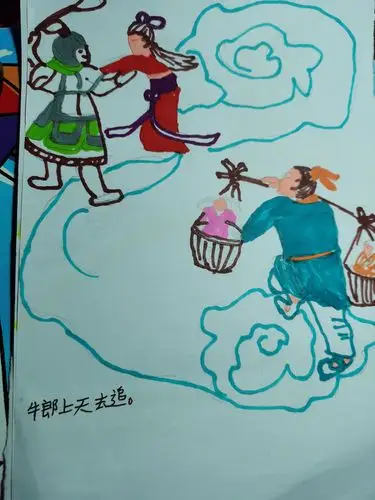 王母娘娘到牛郎家抓走织女