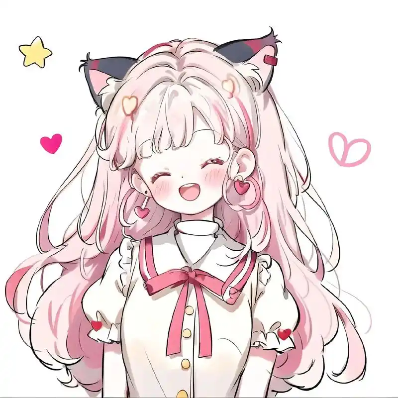 猫耳朵头像.#优质头像 #二次元ai绘画 - 抖音