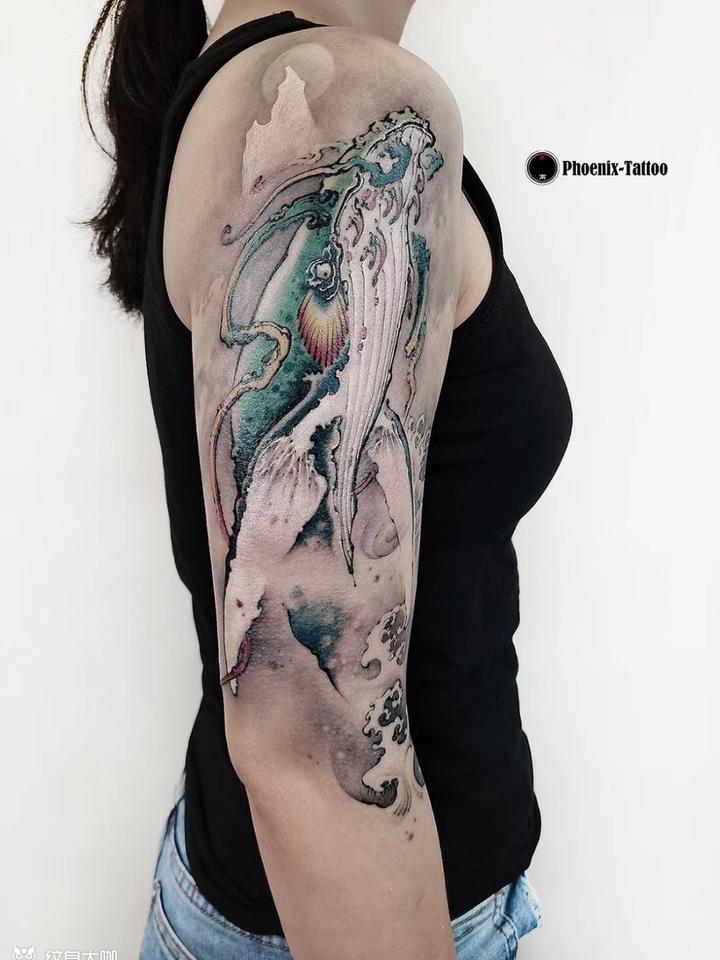 鲲_纹身图案手稿图片_骨头的纹身作品集