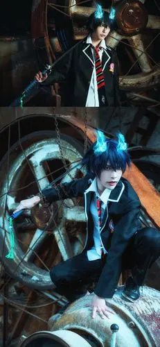 青之驱魔师奥村雪男cosplay