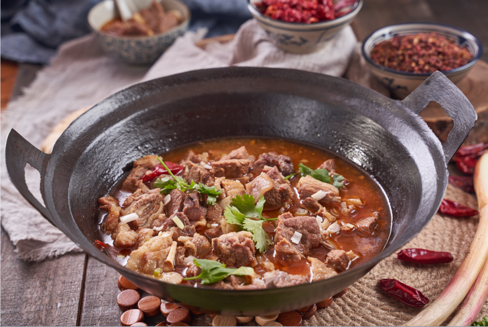 双城陕北铁锅炖羊肉图片