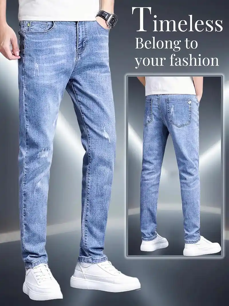 兄弟们～婉禾今天给你们推荐一款啄木鸟的修身直筒休闲牛仔裤来咯