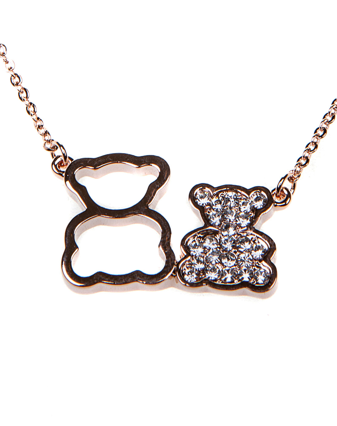 两情相悦小熊项链