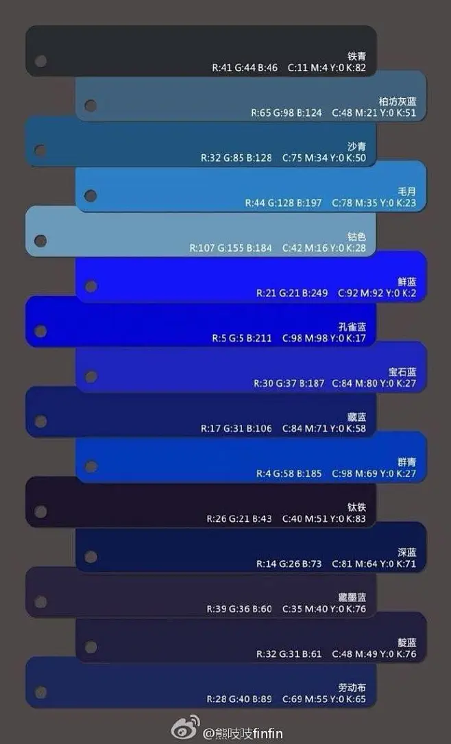 染布的时候也会用这些色卡做参考色