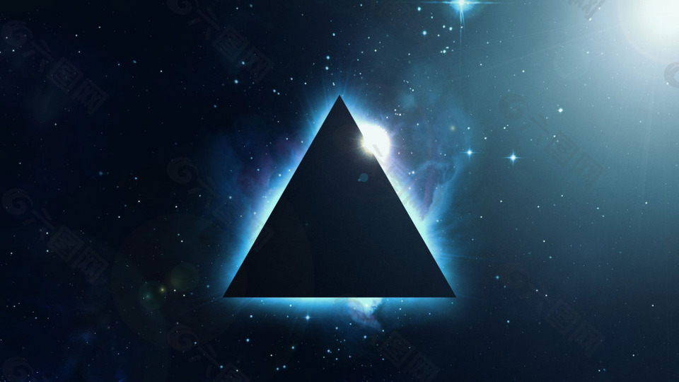 简约大气三角背景