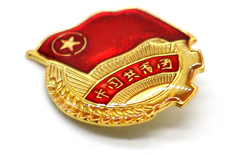 中国共青团团徽团员胸章胸徽团章安别针全款金属小徽章10枚装批发