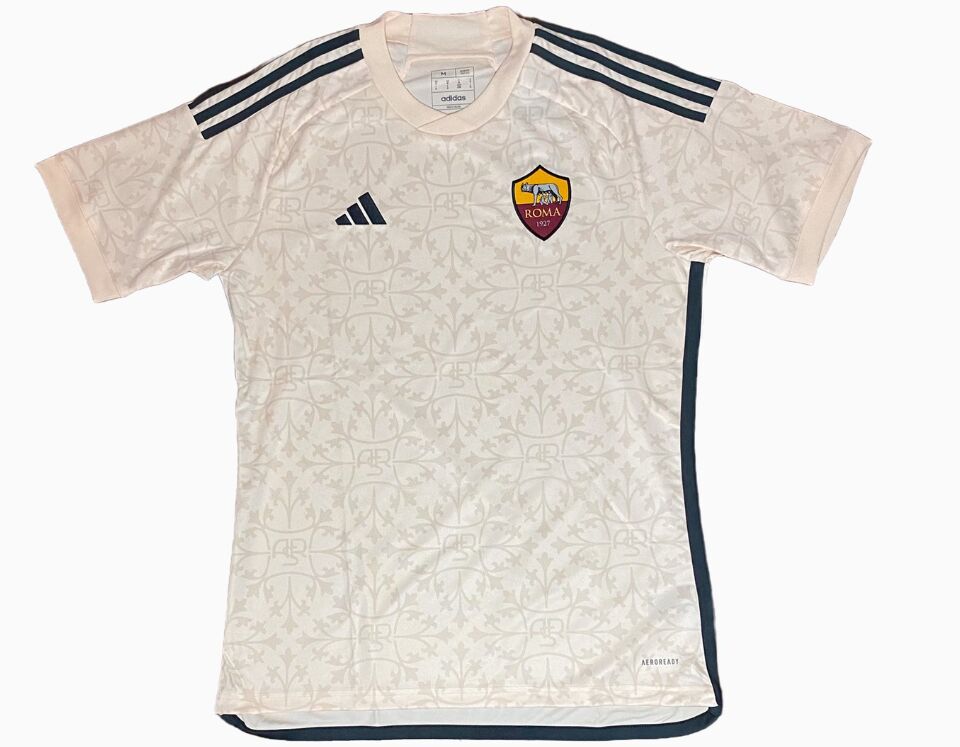 罗马新赛季客场球衣实物图 #足球#0202#小红书竞技场#0202