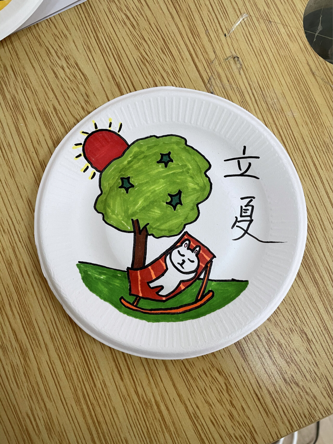 纸盘简笔画 幼儿园纸盘24节气简笔画