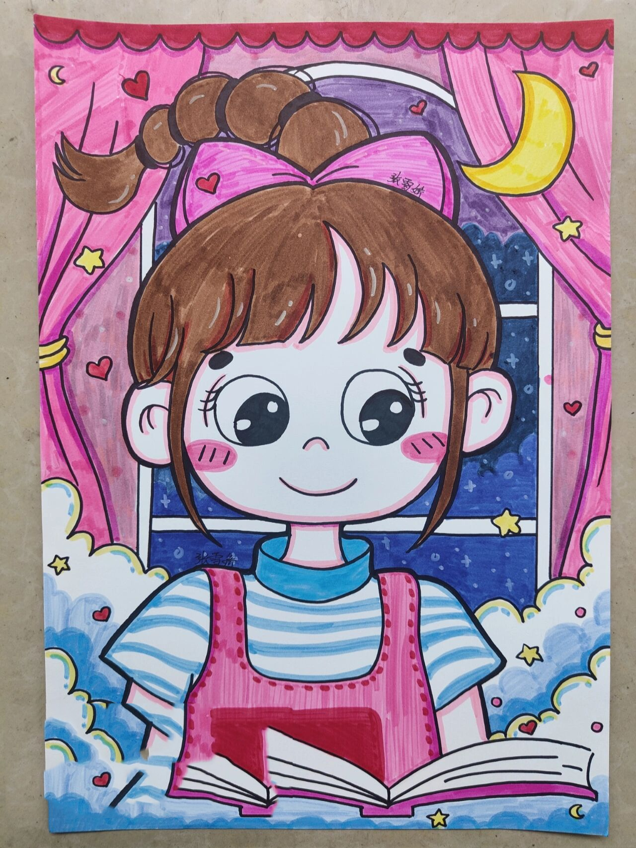 100/4张8-10岁儿童漫画人物初级卡通人物 最近在画这种适合8-10岁的