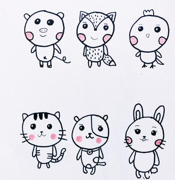 幼儿简笔画图片大全儿童画画大全简单漂亮超多图