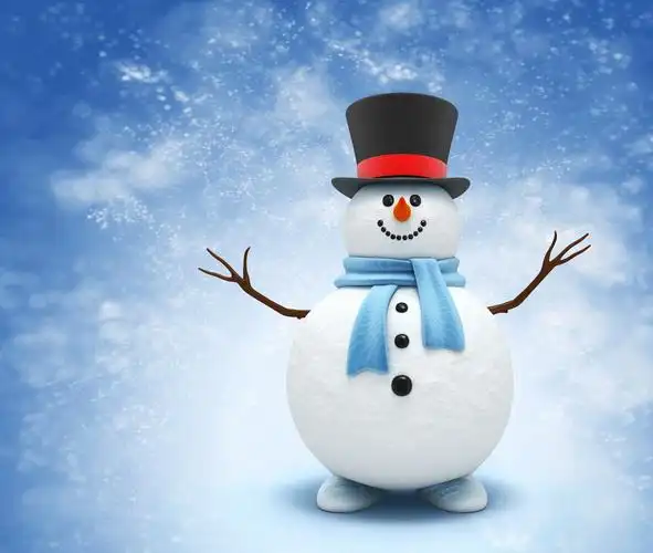 可爱的小雪人3840x2560分辨率查看