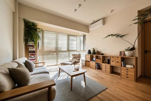 她的60㎡小家,因装修布置而走红,日式原木风真的很适合小户型